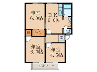 グリ－ンヒルＭＭＥ　Ａ棟の物件間取画像